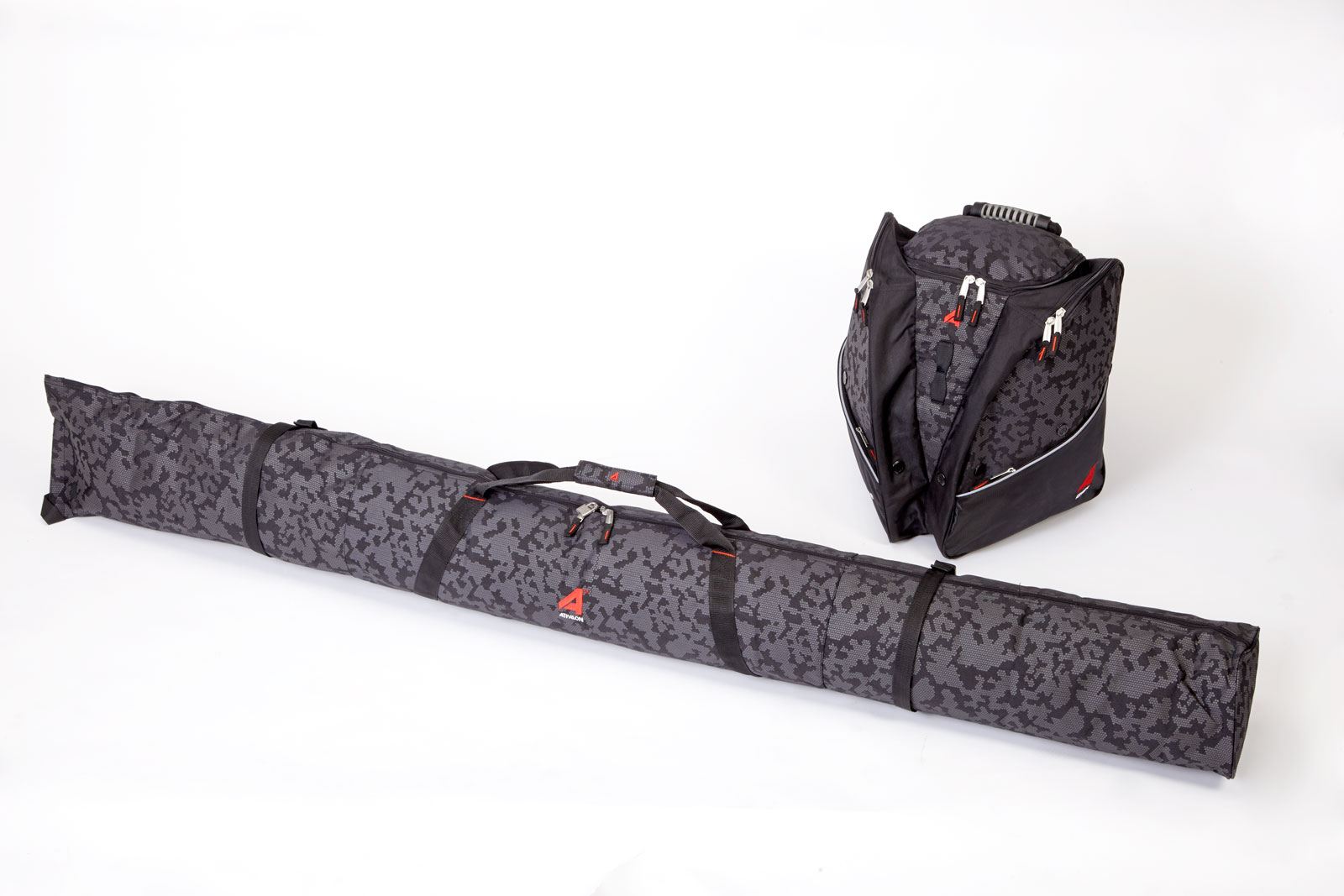 Athalon Two-Piece Ski and Boot Bag Combo Black 
