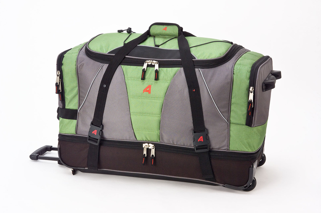 Black One Size Athalon 33 Wheeled Ski Equipment Duffel Bag
